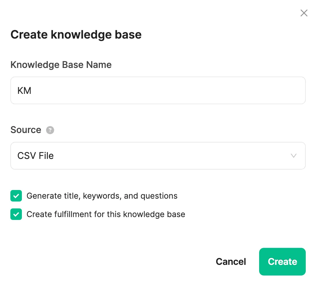 Create CSV File Type